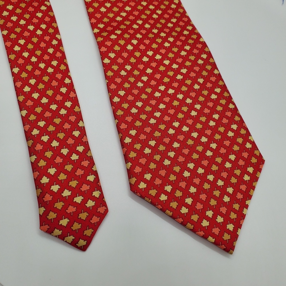 🔴 Italian Men's Red Tie